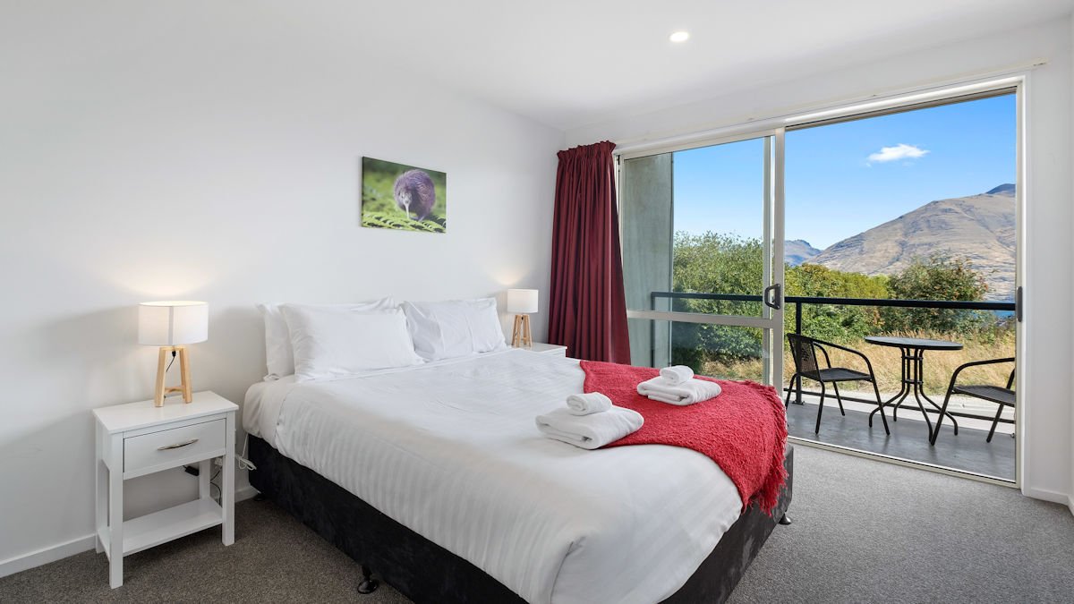 Wake up to stunning lake and mountain views